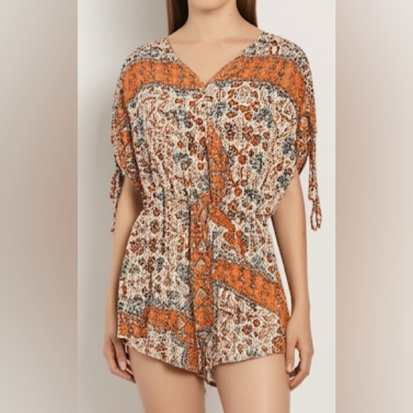 BCBGeneration Boho Bohemian Romper Size Small - Picture 1 of 7